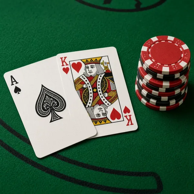 Blackjack practice tile