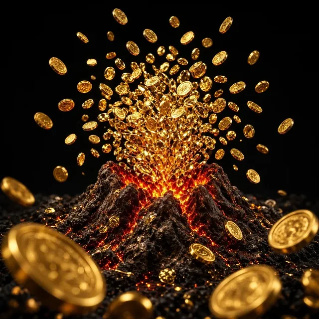Coin Volcano practice tile