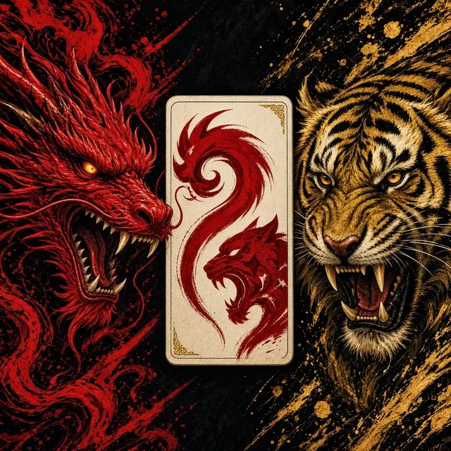 Dragon Tiger practice tile
